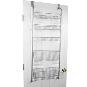 Home Basics Over the Door Kitchen Pantry Organizer, Silver $25.00 EACH, CASE PACK OF 6