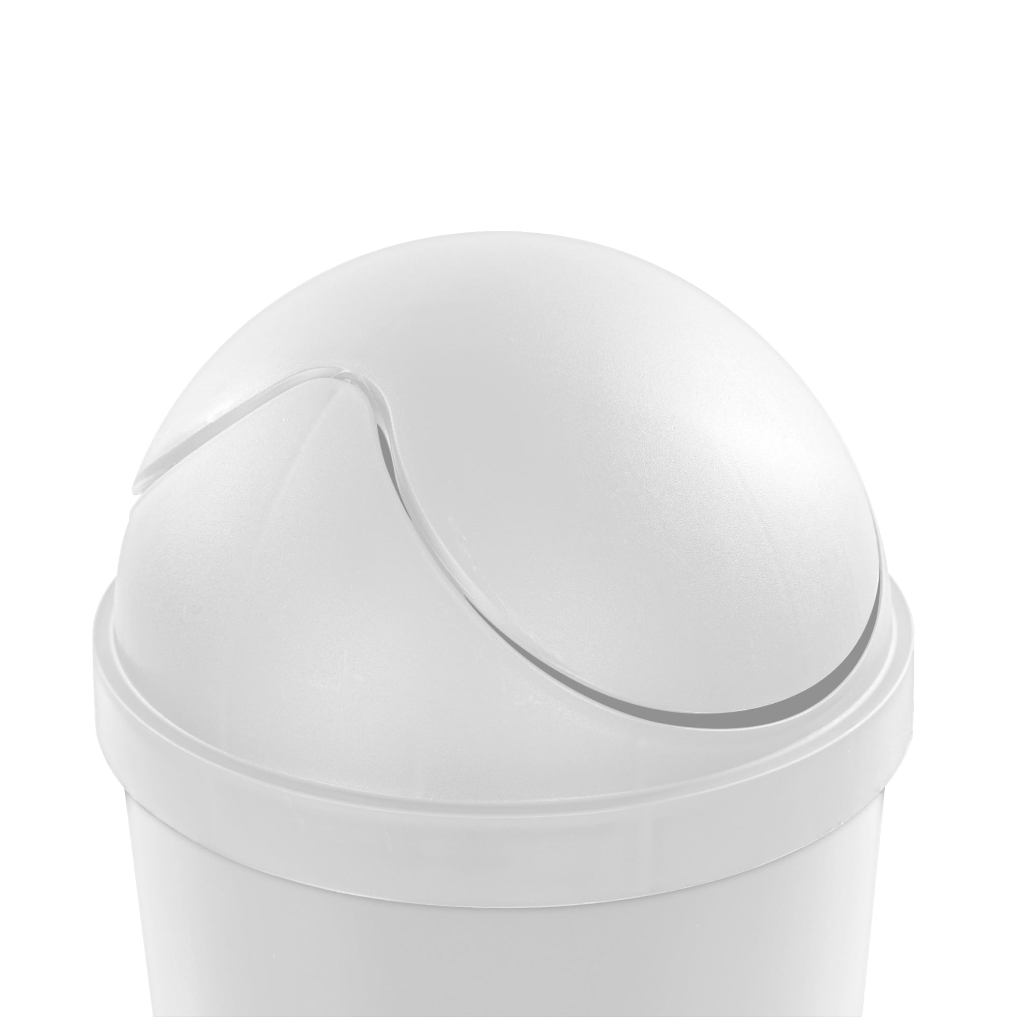 Sterilite 3 Gal. Round SwingTop Wastebasket, White $7.00 EACH, CASE PACK OF 6