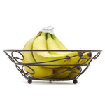 Load image into Gallery viewer, Home Basics Scroll Collection Steel Fruit Basket, Bronze $5.00 EACH, CASE PACK OF 12
