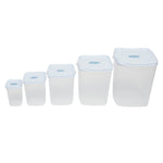 Load image into Gallery viewer, Home Basics 5 Piece Plastic Food Storage Set with Air Vents $12.00 EACH, CASE PACK OF 6
