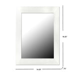 Load image into Gallery viewer, Home Basics Contemporary Rectangle Wall Mirror, White $5.00 EACH, CASE PACK OF 6
