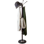 Load image into Gallery viewer, Home Basics Coat Rack with Heavy Duty Marble Base, Mahogany $25.00 EACH, CASE PACK OF 1
