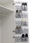 Load image into Gallery viewer, Home Basics Arabesque 20 Pocket Over the Door Shoe Organizer, Grey $5.00 EACH, CASE PACK OF 12
