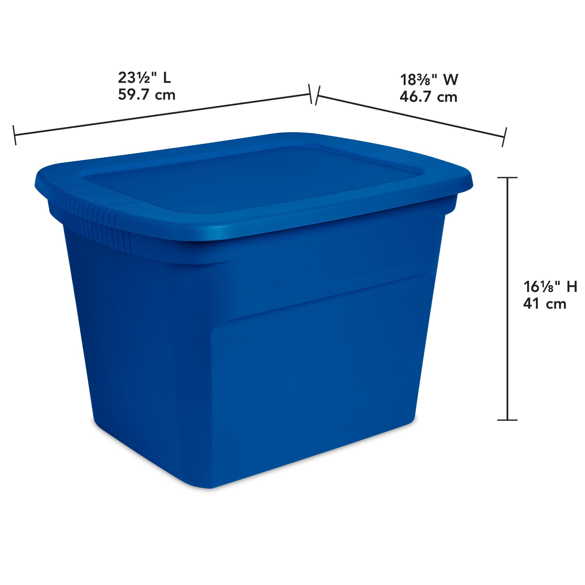 Sterilite 18 Gallon Tote, Blue Morpho $15.00 EACH, CASE PACK OF 8