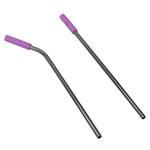 Load image into Gallery viewer, Home Basics Soft Silicone Tip Stainless Steel Straw Set, Multi-color, (Pack of 10) $4.00 EACH, CASE PACK OF 24
