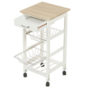 Home Basics Kitchen Trolley With Drawer and Baskets $50 EACH, CASE PACK OF 1
