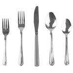 Load image into Gallery viewer, Home Basics Bella 20 Piece Flatware Set, Silver $8.00 EACH, CASE PACK OF 12
