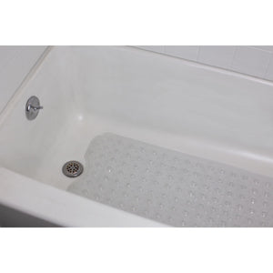 Home Basics Bayou Oval Bath Mat, Clear, SHOWER