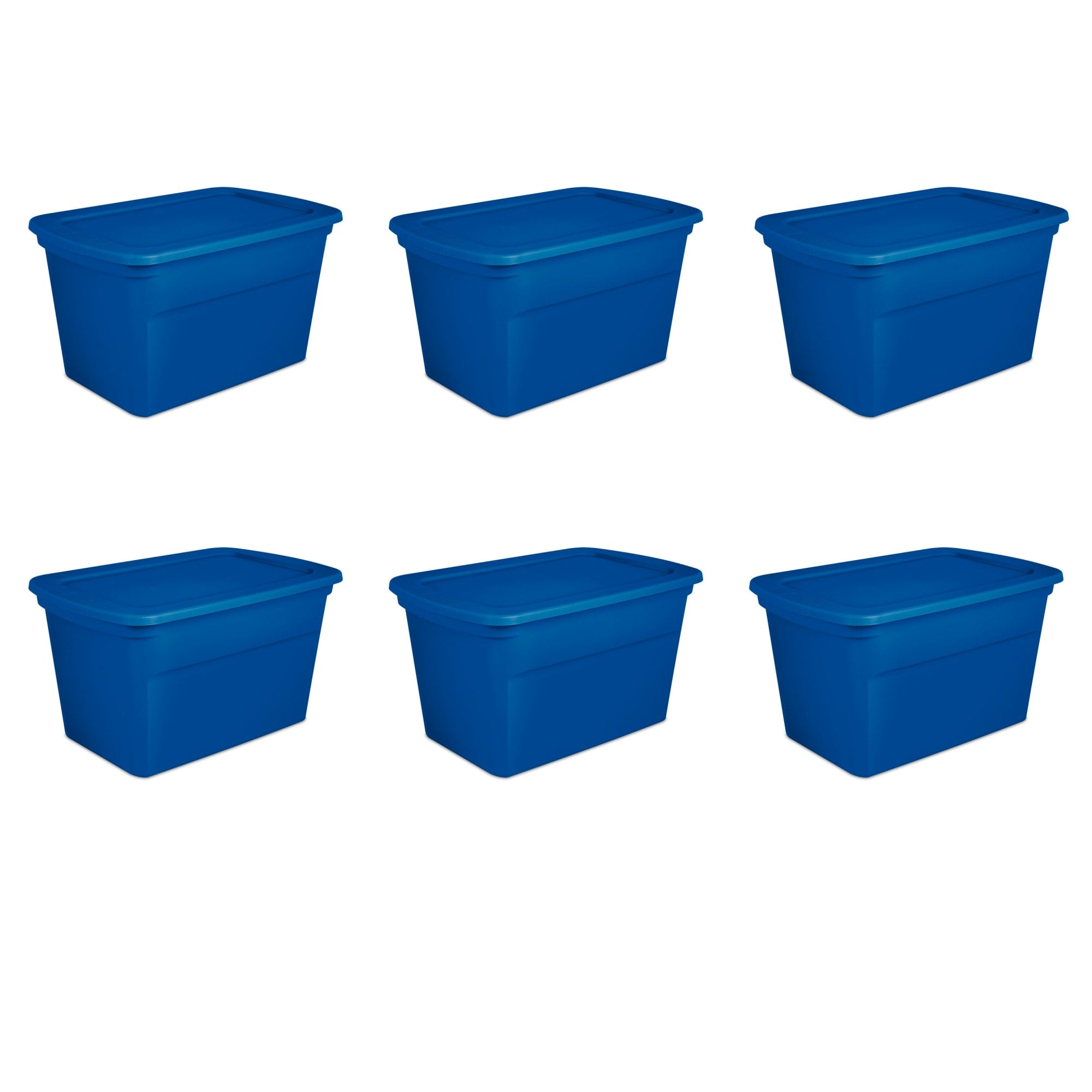 Sterilite 30 Gallon Tote, Blue Morpho $25 EACH, CASE PACK OF 6