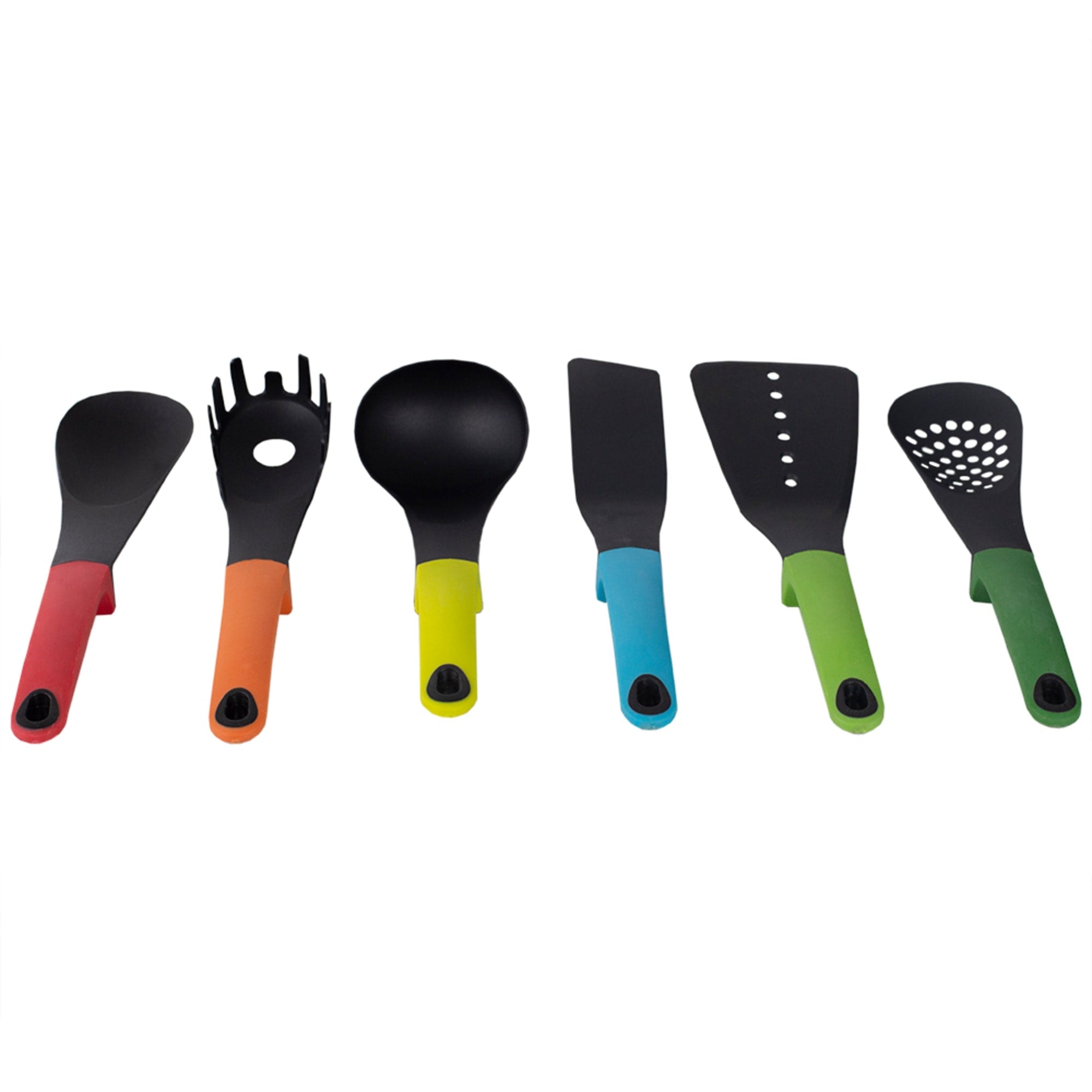 Home Basics 6 Piece Silicone Utensil Set, Multi-Color $10.00 EACH, CASE PACK OF 12