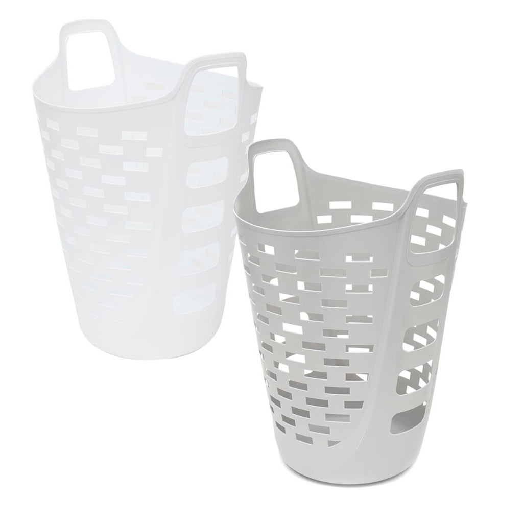 Home Basics Tall Plastic Laundry Basket - Assorted Colors
