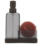 Load image into Gallery viewer, Home Basics 13.5 oz. Plastic Soap Dispenser with Sponge Compartment, Bronze $6.00 EACH, CASE PACK OF 12
