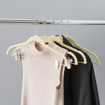 Load image into Gallery viewer, Home Basics Velvet Hanger With Clips, (Pack of 5), Ivory $5 EACH, CASE PACK OF 12
