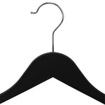 Load image into Gallery viewer, Home Basics 3-Piece Rubberized Plastic Hangers, Black $4.00 EACH, CASE PACK OF 12
