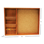 Load image into Gallery viewer, Home Basics Wall Mounted Wood Bulletin Board, Pine $10.00 EACH, CASE PACK OF 12
