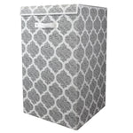 Load image into Gallery viewer, Home Basics Arabesque Non-Woven Laundry Hamper, White $10.00 EACH, CASE PACK OF 6

