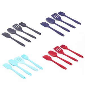 Home Basics Mini 4 Piece Silicone Kitchen Prep Tool Set - Assorted Colors