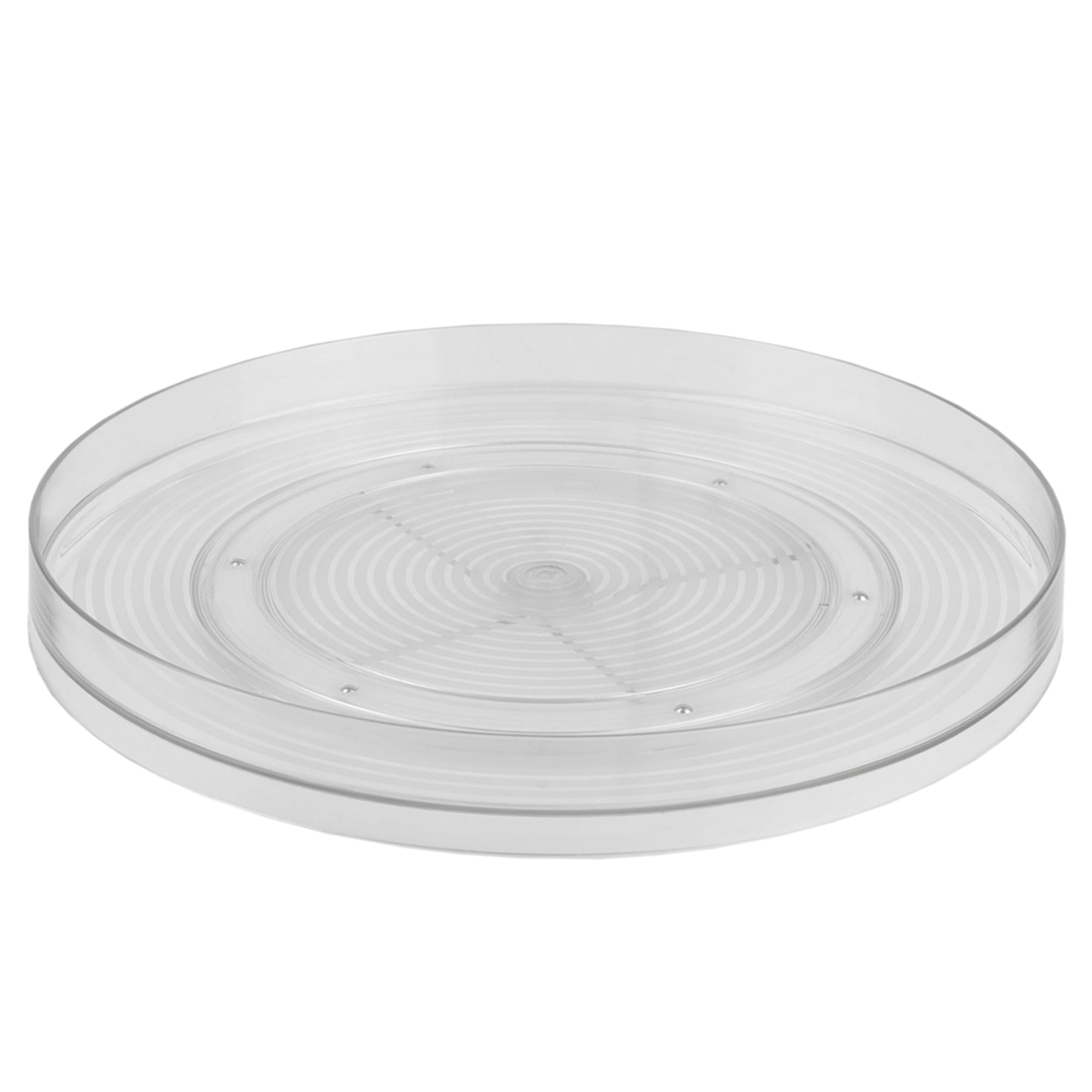 Home Basics Smooth Spin Non-Skid Plastic Lazy Susan, Clear $4.00 EACH, CASE PACK OF 12