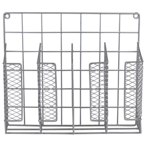 Home Basics Over the Cabinet Vinyl Coated Steel Wrap Organizer, Silver $8.00 EACH, CASE PACK OF 6