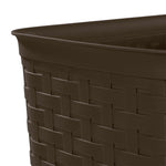Load image into Gallery viewer, Sterilite Weave 5.8 Gal. Plastic Home/Office Wastebasket Trash Can, Espresso $7.00 EACH, CASE PACK OF 6
