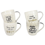 Load image into Gallery viewer, Home Basics Confettie 17 oz. Bone China Mug - Assorted Colors
