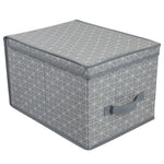 Load image into Gallery viewer, Home Basics Diamond Collection Non-Woven Storage Box, Grey $5.00 EACH, CASE PACK OF 12
