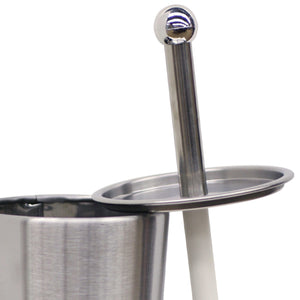 Home Basics Stainless Steel Tapered Toilet Brush, Silver $8.00 EACH, CASE PACK OF 12