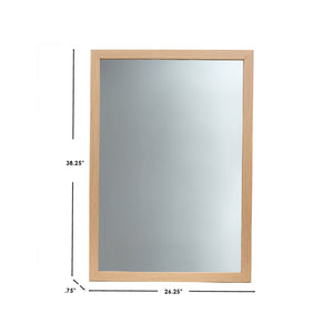 Home Basics 24" x 36" Wall Mirror, Natural $25.00 EACH, CASE PACK OF 4