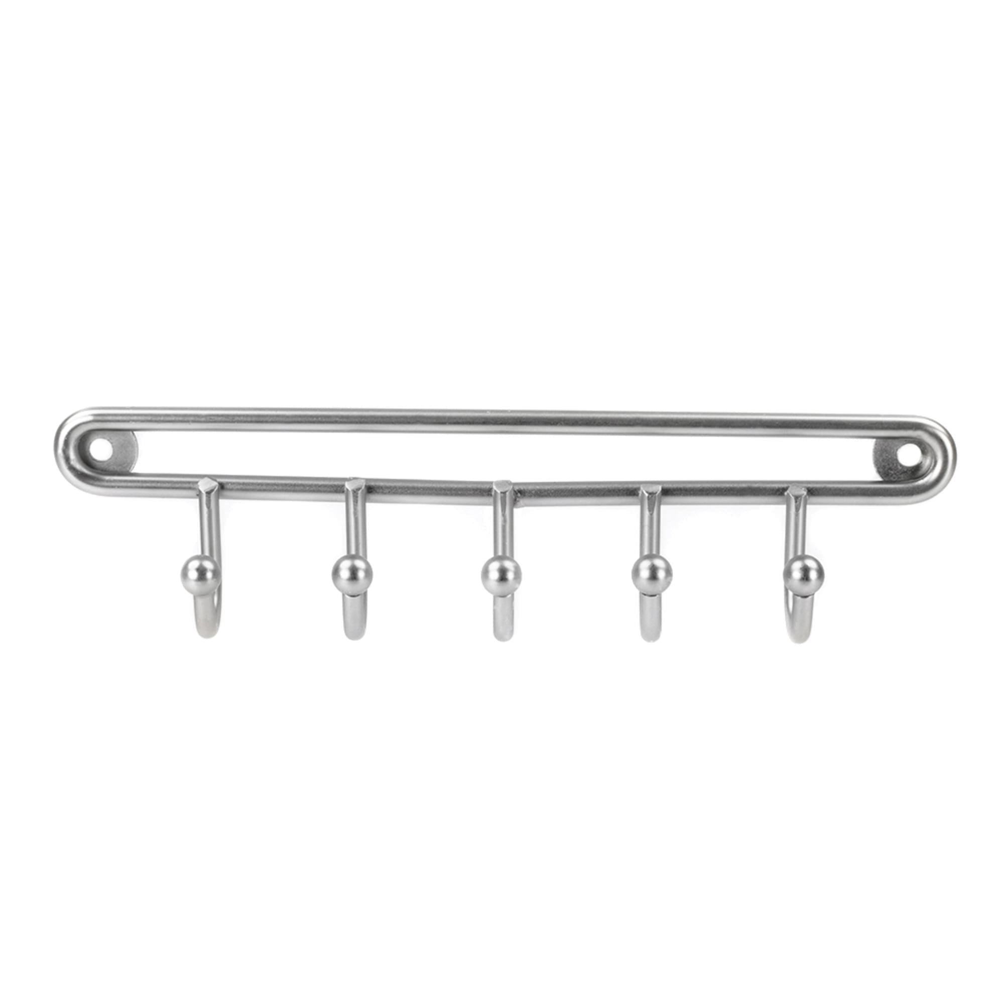 Home Basics Simplicity Collection 5 Hook Key Organizer, Satin Nickel $3.00 EACH, CASE PACK OF 12