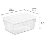 Load image into Gallery viewer, Sterilite 16 Quart / 15 Liter Storage Box $6.00 EACH, CASE PACK OF 12
