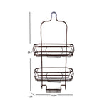Load image into Gallery viewer, Home Basics No Slip 2 Tier Steel Shower Caddy, Oil-rubbed Bronze $15.00 EACH, CASE PACK OF 6

