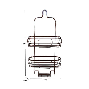 Home Basics No Slip 2 Tier Steel Shower Caddy, Oil-rubbed Bronze $15.00 EACH, CASE PACK OF 6
