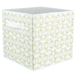 Load image into Gallery viewer, Home Basics Metallic Curlz Collapsible Non-Woven Storage Cube, Gold $3.00 EACH, CASE PACK OF 12
