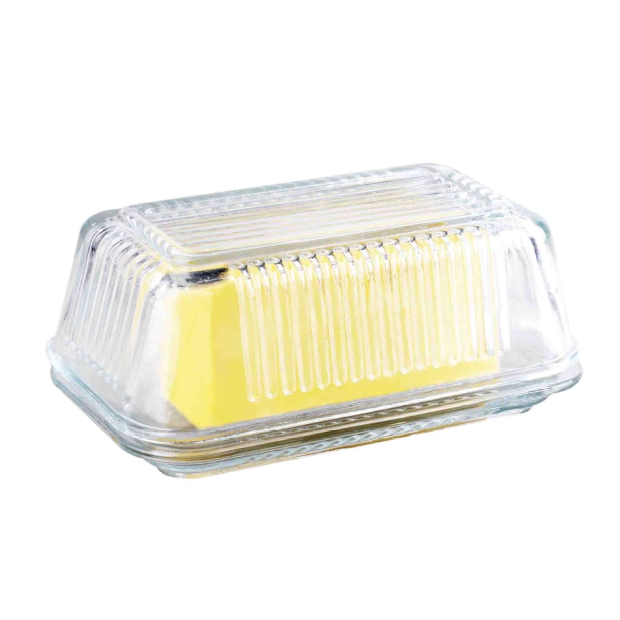 Home Basics Glass Butter Dish $6.00 EACH, CASE PACK OF 12