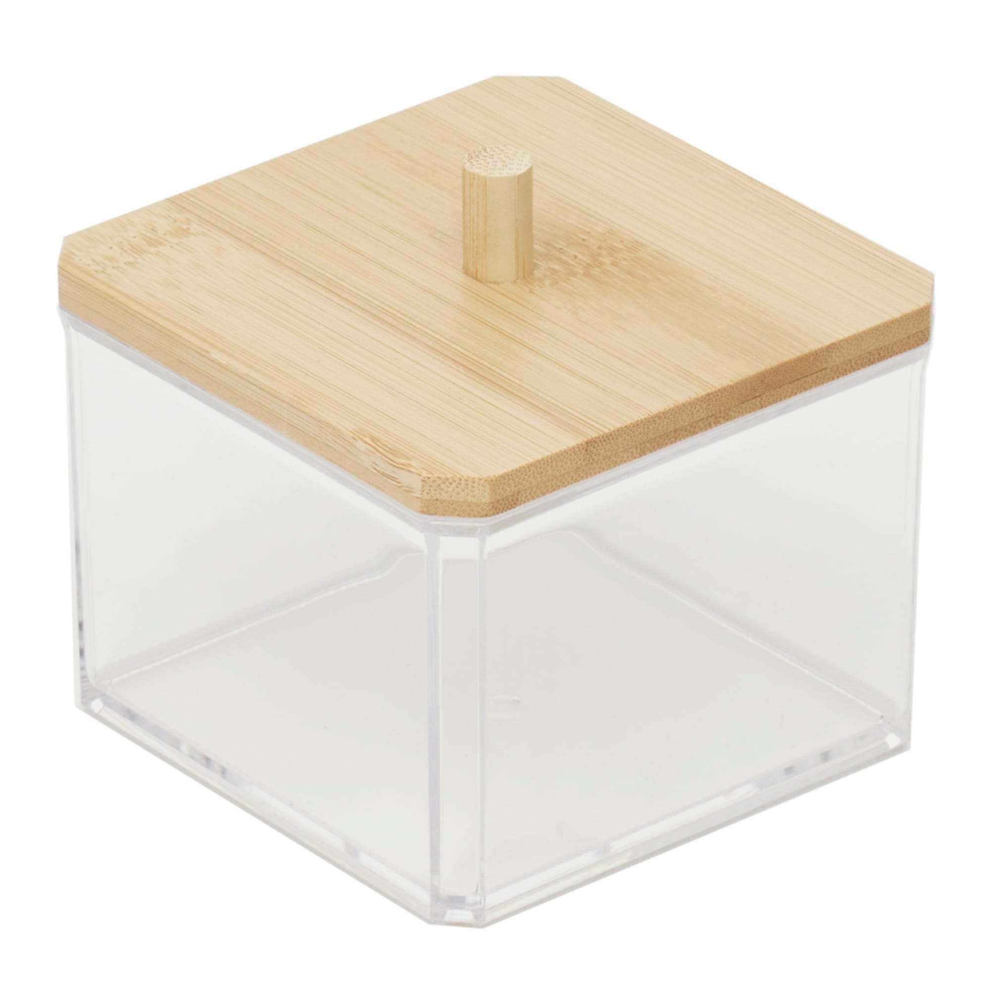 Home Basics Serene Small Cosmetic Organizer with Bamboo Lid $4.00 EACH, CASE PACK OF 12