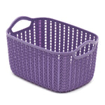 Load image into Gallery viewer, Home Basics Small Crochet Plastic Basket - Assorted Colors
