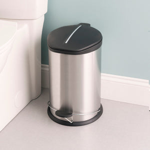 Home Basics 12 Liter Brushed Stainless Steel with Plastic Top Waste Bin, Silver
 $20.00 EACH, CASE PACK OF 4