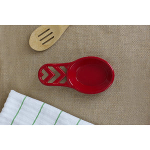 Home Basics Chevron Collection Cast Iron Spoon Rest, Red $5.00 EACH, CASE PACK OF 6