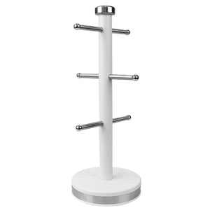 Michael Graves Design Soho 6 Hook Mug Tree with Rounded Ends, White $14.00 EACH, CASE PACK OF 12