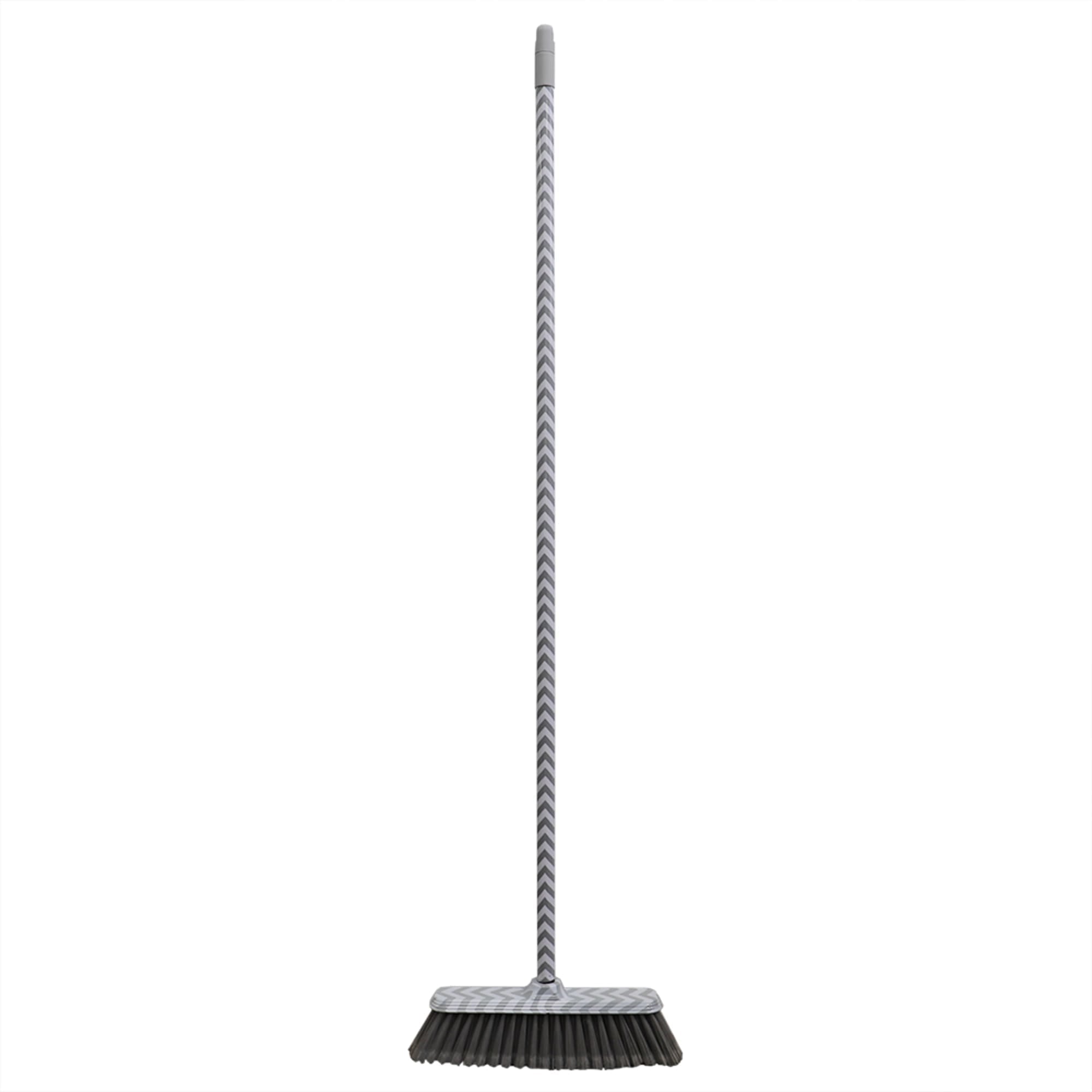 Home Basics Chevron Angled Push Broom, Grey $6.00 EACH, CASE PACK OF 12