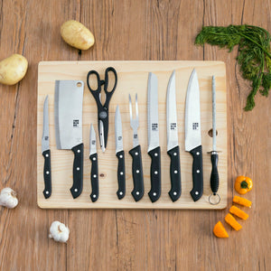 Home Basics 10 Piece Knife Set with Cutting Board $12.00 EACH, CASE PACK OF 6