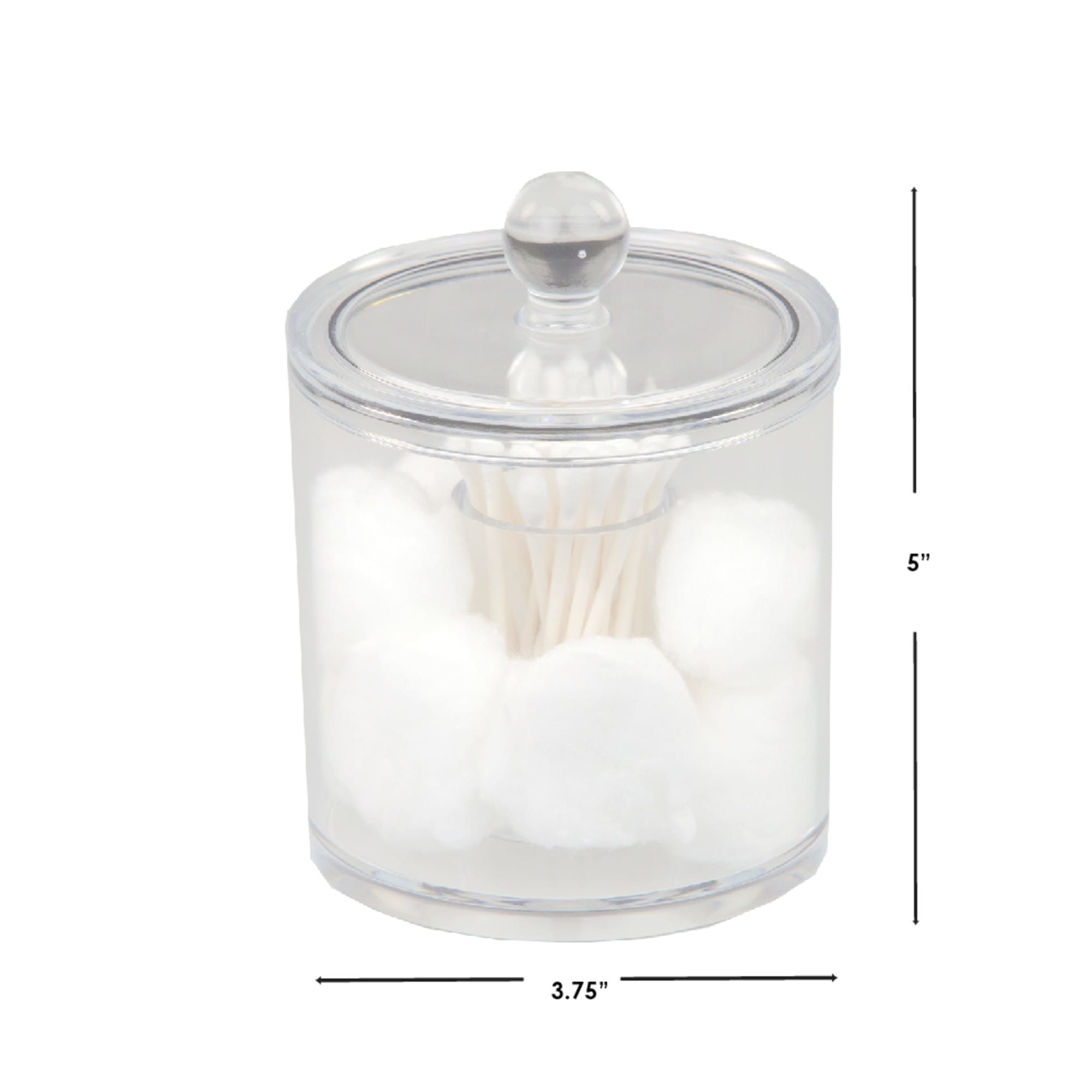 Home Basics Cotton Ball and Swab Organizer $2.50 EACH, CASE PACK OF 12