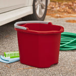 Load image into Gallery viewer, Sterilite 16 Quart / 15 Liter Dual Spout Pail Red $7.50 EACH, CASE PACK OF 6
