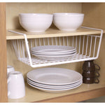 Load image into Gallery viewer, Home Basics Large Under the Shelf Vinyl Coated Steel Basket Organizer, White $5.00 EACH, CASE PACK OF 6
