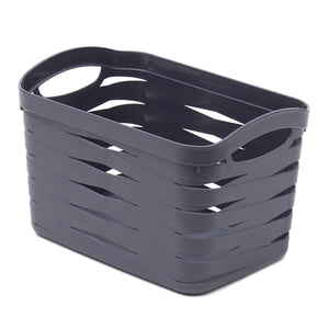 Home Basics Avaris Large Plastic Storage Basket - Assorted Colors