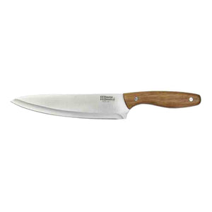 Home Basics 8" Stainless Steel Chef Knife With Wooden Handle, Winchester $4.00 EACH, CASE PACK OF 24