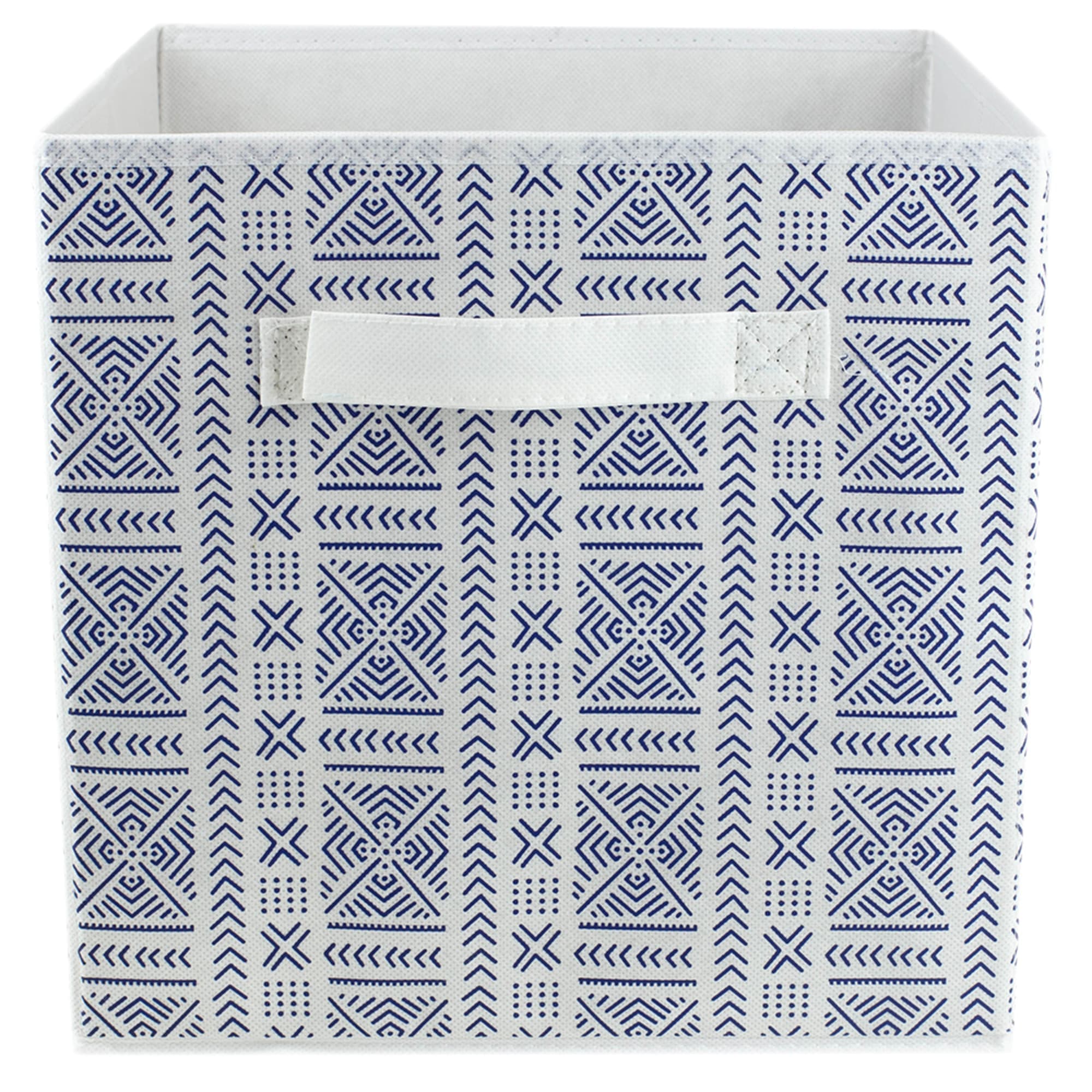 Home Basics Aztec Collapsible Non-Woven Storage Cube, Navy $3.00 EACH, CASE PACK OF 12