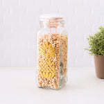 Load image into Gallery viewer, Home Basics Pineapple Sunshine  43 oz. Glass Canister $6 EACH, CASE PACK OF 12
