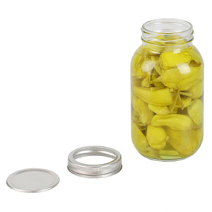 Home Basics 33 oz. Wide Mouth Clear Mason Canning Jar $2.50 EACH, CASE PACK OF 12