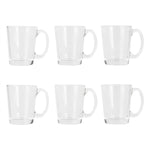 Load image into Gallery viewer, Home Basics Collins 9 oz Glass Mug Set, (Pack of 6), Clear $8 EACH, CASE PACK OF 6
